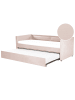 Beliani Tagesbett MIMIZAN in Rosa - (W) 184 x (H) 76 x (L) 216 cm
