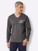 WITT WEIDEN Schlafanzug-Shirt in anthrazit