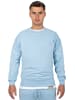 Reichstadt Herren Regular Fit Pullover Logo-Stitching in Baby Blue