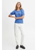 Fransa 3/4 Arm-Pullover FRZUBASIC 135 Pullover - 20608873  Feminines Strick-Shirt mit Puffärmeln in Blau