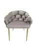 Kayoom Stuhl Grace 2erSet in taupe - gold