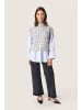 Soaked in Luxury Strickweste SLHedaya Baggy fit in Porpoise Monogram