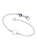 ChainMAGPIE 925 Silber Armband mit blauem Swarovski Kristall
