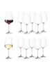 LEONARDO 12er Set Wein- und Sektgläser Puccini transparent in transparent