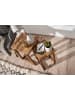 FineBuy Beistelltisch in Braun / Sheesham / 36x36x50