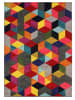 KADIMA DESIGN Vielseitiger Wohnzimmer-Teppich in farbenfrohem Design