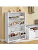 SoBuy Schuhschrank in Weiß - (B)80 x (H)110 x (T)24cm