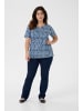 KAFFE curve T-shirt KCmella Regular fit in Black/Blue Graphic Dot