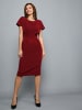 Awesome Apparel Kleid in Bordeaux