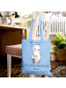 Mr. & Mrs. Panda Shopper Bag Goldschmiedin Leidenschaft mit Spruch in Sky Blue