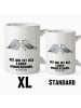 Mr. & Mrs. Panda XL Tasse Turteltauben Liebe mit Spruch in Weiß