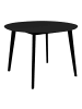 ebuy24 Esstisch Vojens Schwarz 105 x 105 cm