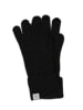 CASH-MERE.CH Bio Handschuhe mit Zopfmuster in Dunkel Anthrazit