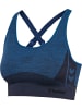 Hummel Hummel Top Hmlclea Yoga Damen Atmungsaktiv Schnelltrocknend Nahtlosen in INSIGNIA BLUE MELANGE