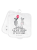 Mr. & Mrs. Panda Topflappen Koala Luftballon mit Spruch in Weiß