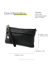 Toscanto Leder Clutch Toscanto Tasche schwarz ca. 25cm