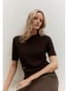 More & More Struktur-Pullover in espresso brown