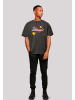 F4NT4STIC Oversize T-Shirt Atari Asteroids Retro Gameplay in schwarz