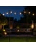 relaxdays 2 x Lichterkettenstange in Schwarz - 3 m