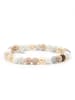 Karma Silber-Armband Spiral mit Mineral in Mehrfarbig