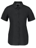 Gerry Weber Kurzarmbluse aus Leinen in Schwarz