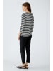 Oui T-Shirt SOLEILA in black offwhite