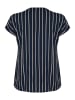 KAFFE curve Ärmellose Bluse KCsida Regular fit in Navy / Grey Stripe