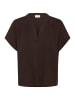 Kaffe Kurzarm-Bluse KAmilia Loose fit in Black Coffee