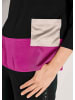 MADELEINE Moderne Bluse mit Farbspiel in magenta / schwarz / cappuccino