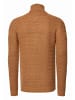 Rusty Neal Schwerer Grobstrick Rollkragen-Pullover in Camel