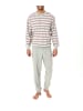 NORMANN Frottee Pyjama Schlafanzug lang Bündchen grossen n - 44157 in Grau