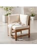 home24 Diningeckelement Bayton in Beige / Braun