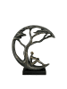 GILDE Skulptur Daydreamer bronzefarben - (H) 32 cm