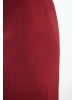 faina Damen Jersey Bleistiftrock in Weinrot