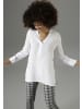 Aniston SELECTED Longbluse in weiß