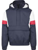 Urban Classics Winterjacken in navy/white/fire red