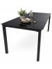 VCM  9 tlg. Alu Glas Tisch Gartenset Sitzgruppe 189SW in Anthrazit