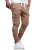 behype Cargohose HAWK in beige