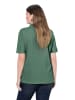 Ulla Popken Poloshirt in dunkel eukalyptus