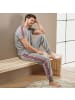 Erwin Müller Sweat Freizeithose, lang mit Bündchen in grau meliert