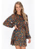 IZIA Dress in green multicolor
