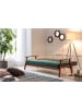 SalesFever Sofa 3-Sitzer mit Relax- und Schlaffunktion und Bezug aus Samt in Tannengrün