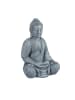 relaxdays Buddha Figur in Hellgrau - (H)70 cm