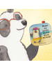 Mr. & Mrs. Panda Tischschoner Pinguin Kokosnuss Design mit Spruch in Weiß
