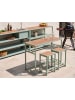 Beliani 3-tlg Gartentisch Set AVETRANA in Grün/Braun