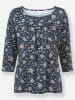 WITT WEIDEN Print-Shirt in dunkelblau-sesam