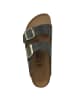 Birkenstock Pantolette Arizona geöltes Nubukleder schmal in gruen