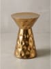 KADIMA DESIGN Beistelltisch lackiertes Aluminium, handgefertigt, Modern in Gold