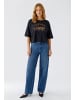 Oui T-Shirt in washed out black