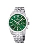 Festina Herrenarmbanduhr Chronograph Stahl/Grün